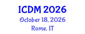 International Conference on Data Mining (ICDM) October 18, 2026 - Rome, Italy
