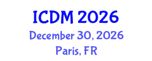 International Conference on Data Mining (ICDM) December 30, 2026 - Paris, France