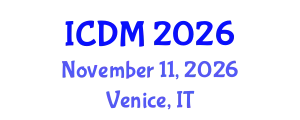 International Conference on Data Mining (ICDM) November 11, 2026 - Venice, Italy