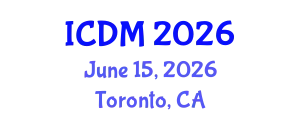 International Conference on Data Mining (ICDM) June 15, 2026 - Toronto, Canada