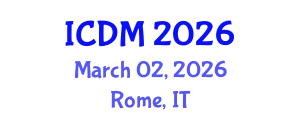 International Conference on Data Mining (ICDM) March 02, 2026 - Rome, Italy