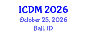 International Conference on Data Mining (ICDM) October 25, 2026 - Bali, Indonesia
