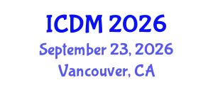 International Conference on Data Mining (ICDM) September 23, 2026 - Vancouver, Canada