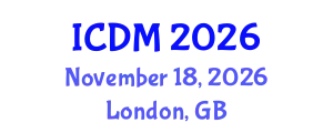 International Conference on Data Mining (ICDM) November 18, 2026 - London, United Kingdom