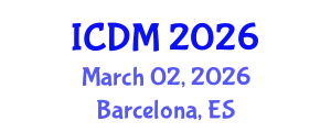 International Conference on Data Mining (ICDM) March 02, 2026 - Barcelona, Spain