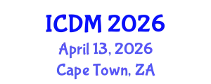 International Conference on Data Mining (ICDM) April 13, 2026 - Cape Town, South Africa