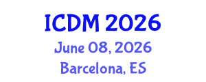 International Conference on Data Mining (ICDM) June 08, 2026 - Barcelona, Spain