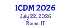 International Conference on Data Mining (ICDM) July 22, 2026 - Rome, Italy