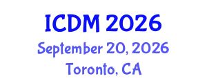 International Conference on Data Mining (ICDM) September 20, 2026 - Toronto, Canada