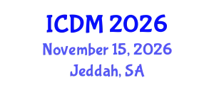 International Conference on Data Mining (ICDM) November 15, 2026 - Jeddah, Saudi Arabia