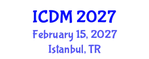 International Conference on Data Mining (ICDM) February 15, 2027 - Istanbul, Turkey