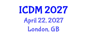 International Conference on Data Mining (ICDM) April 22, 2027 - London, United Kingdom