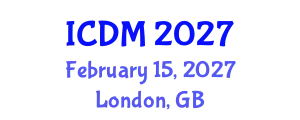 International Conference on Data Mining (ICDM) February 15, 2027 - London, United Kingdom