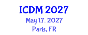 International Conference on Data Mining (ICDM) May 17, 2027 - Paris, France