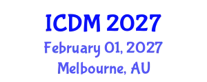 International Conference on Data Mining (ICDM) February 01, 2027 - Melbourne, Australia