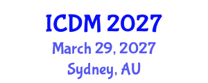 International Conference on Data Mining (ICDM) March 29, 2027 - Sydney, Australia