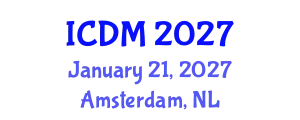 International Conference on Data Mining (ICDM) January 21, 2027 - Amsterdam, Netherlands