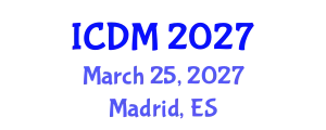 International Conference on Data Mining (ICDM) March 25, 2027 - Madrid, Spain