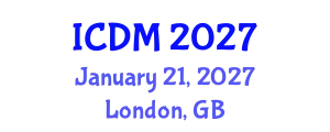 International Conference on Data Mining (ICDM) January 21, 2027 - London, United Kingdom