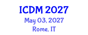 International Conference on Data Mining (ICDM) May 03, 2027 - Rome, Italy