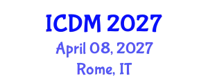 International Conference on Data Mining (ICDM) April 08, 2027 - Rome, Italy