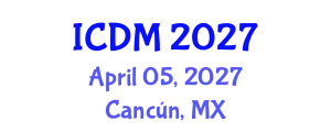 International Conference on Data Mining (ICDM) April 05, 2027 - Cancún, Mexico