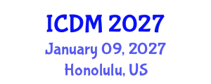International Conference on Data Mining (ICDM) January 09, 2027 - Honolulu, United States