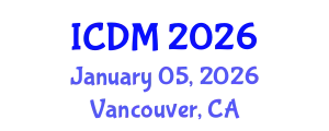 International Conference on Data Mining (ICDM) January 05, 2026 - Vancouver, Canada