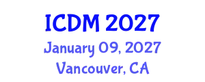 International Conference on Data Mining (ICDM) January 09, 2027 - Vancouver, Canada