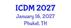 International Conference on Data Mining (ICDM) January 16, 2027 - Phuket, Thailand