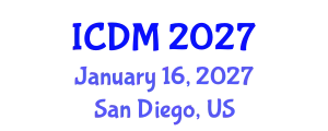 International Conference on Data Mining (ICDM) January 16, 2027 - San Diego, United States
