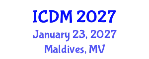 International Conference on Data Mining (ICDM) January 23, 2027 - Maldives, Maldives