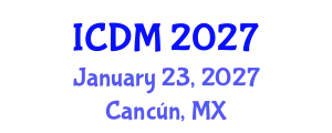 International Conference on Data Mining (ICDM) January 23, 2027 - Cancún, Mexico