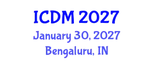 International Conference on Data Mining (ICDM) January 30, 2027 - Bengaluru, India