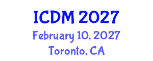 International Conference on Data Mining (ICDM) February 10, 2027 - Toronto, Canada