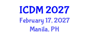 International Conference on Data Mining (ICDM) February 17, 2027 - Manila, Philippines