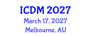 International Conference on Data Mining (ICDM) March 17, 2027 - Melbourne, Australia