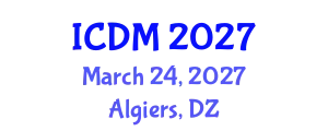 International Conference on Data Mining (ICDM) March 24, 2027 - Algiers, Algeria