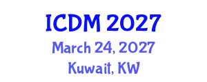 International Conference on Data Mining (ICDM) March 24, 2027 - Kuwait, Kuwait
