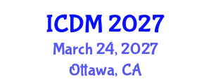 International Conference on Data Mining (ICDM) March 24, 2027 - Ottawa, Canada