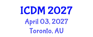 International Conference on Data Mining (ICDM) April 03, 2027 - Toronto, Australia