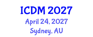 International Conference on Data Mining (ICDM) April 24, 2027 - Sydney, Australia