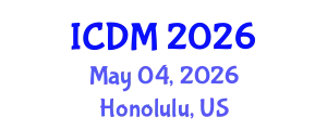 International Conference on Data Mining (ICDM) May 04, 2026 - Honolulu, United States