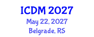 International Conference on Data Mining (ICDM) May 22, 2027 - Belgrade, Serbia