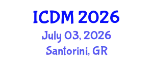 International Conference on Data Mining (ICDM) July 03, 2026 - Santorini, Greece