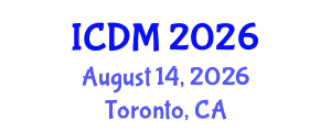 International Conference on Data Mining (ICDM) August 14, 2026 - Toronto, Canada