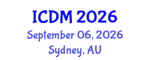 International Conference on Data Mining (ICDM) September 06, 2026 - Sydney, Australia