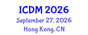 International Conference on Data Mining (ICDM) September 27, 2026 - Hong Kong, China