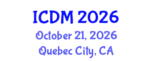 International Conference on Data Mining (ICDM) October 21, 2026 - Quebec City, Canada
