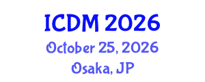 International Conference on Data Mining (ICDM) October 25, 2026 - Osaka, Japan